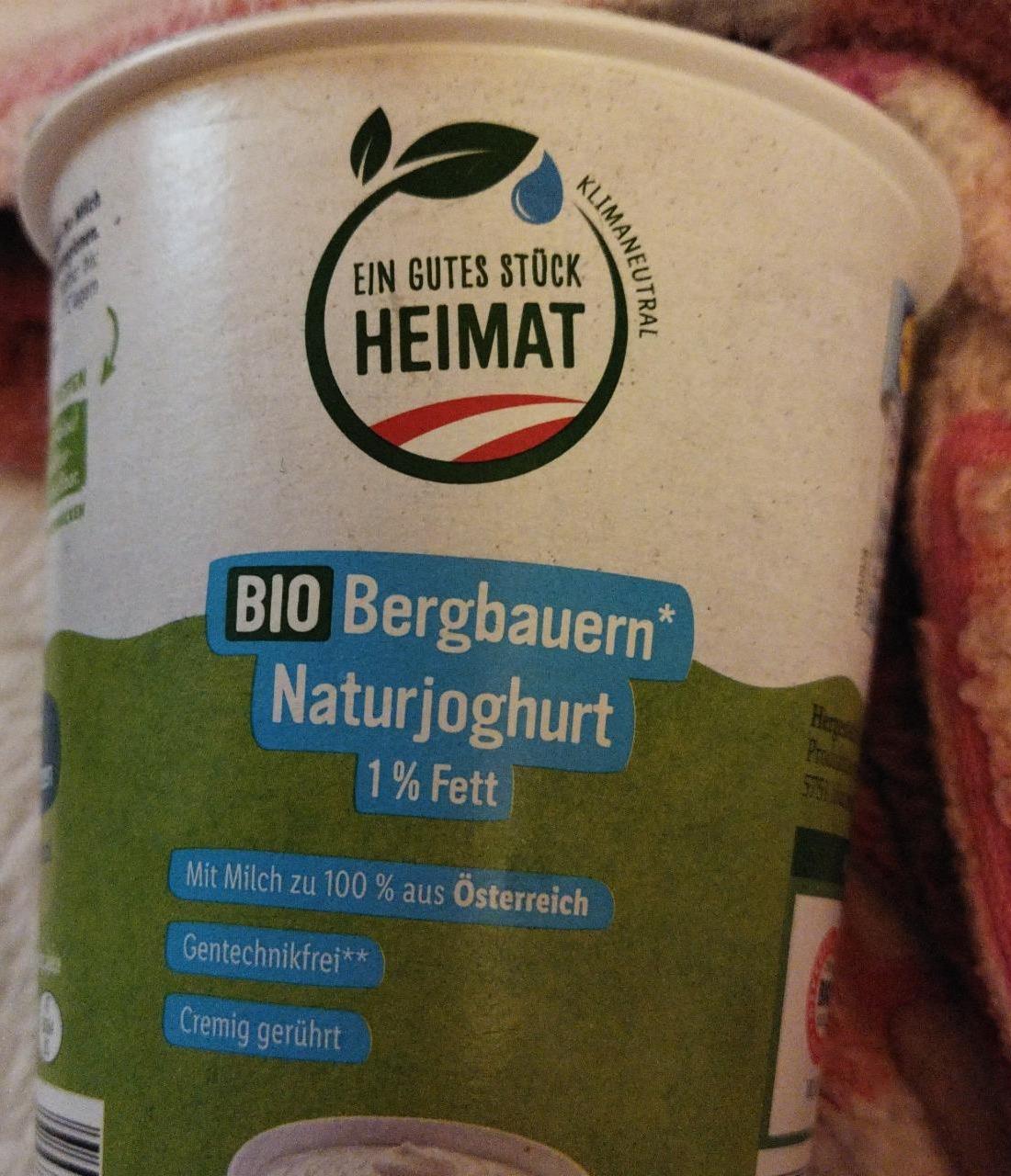 Fotografie - Bio Bergbauern Naturjoghurt 1% Fett Ein gutes Stück Heimat