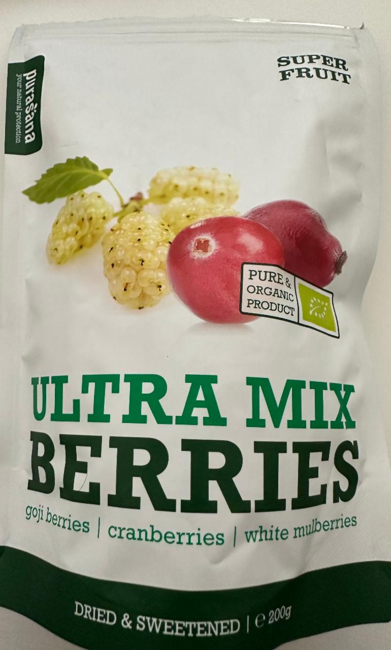 Fotografie - Ultra Mix Berries goji cranberries white mulberries Purasana