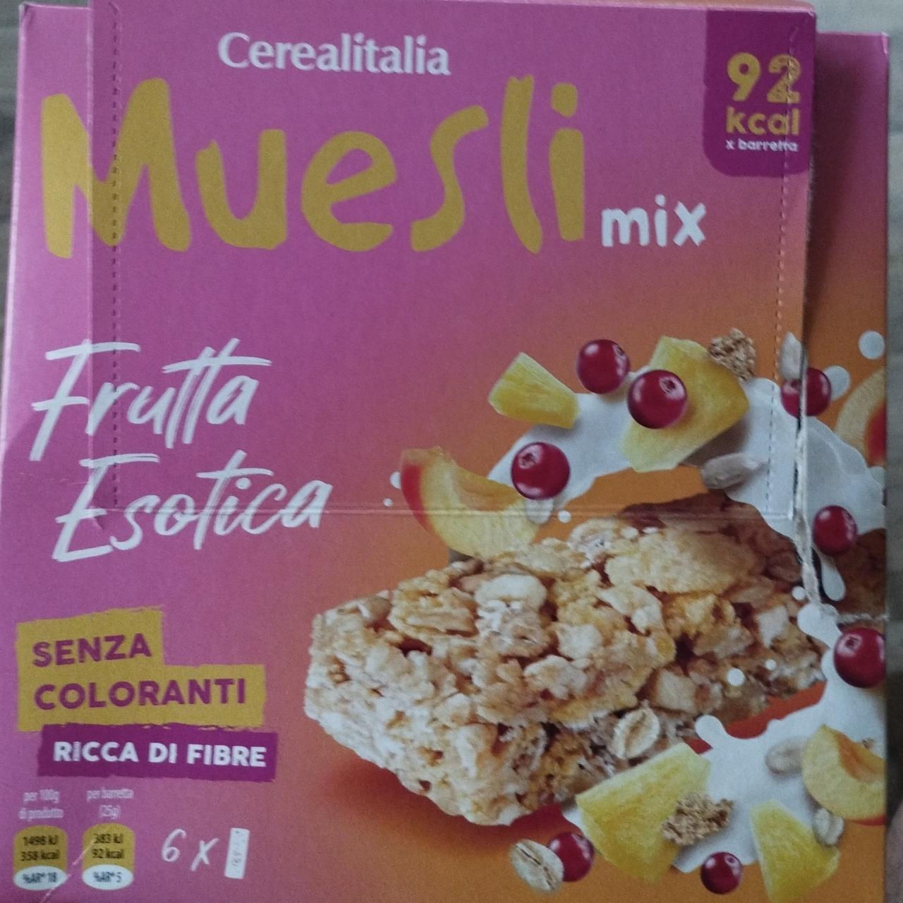 Fotografie - Muesli Mix Exotic Fruits Bars Cerealitalia