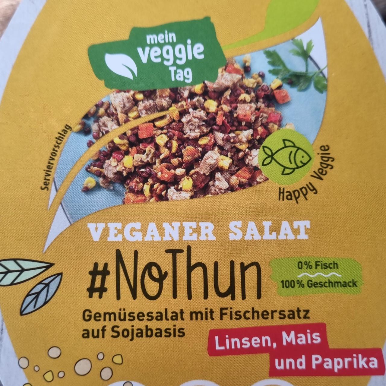 Fotografie - Veganer Salat #NoThun Linsen, Mais und Paprika Mein Veggie Tag