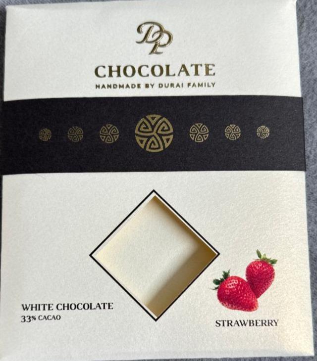 Fotografie - Bílá čokoláda se sušenými jahodami DP Chocolate