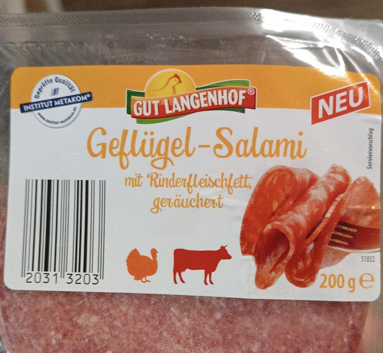 Fotografie - Geflügel-Salami mit Rinderfleischfett Gut Langenhof