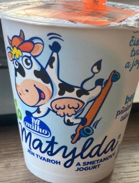 Fotografie - Bio Matylda jen tvaroh a smetanový jogurt Milko