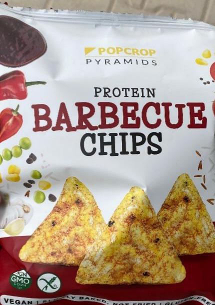 Fotografie - protein barbecue chips popcrop piramids