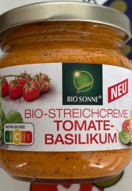Fotografie - Bio streichcreme tomate basilikum Bio Sonne