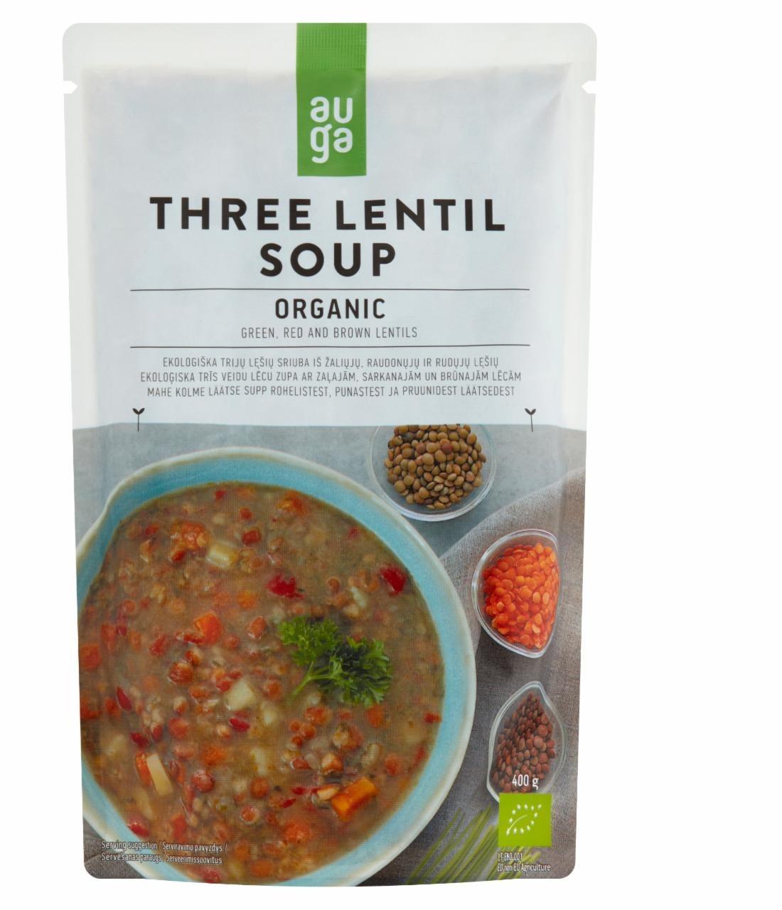 Fotografie - Organic Three Lentil Soup Auga