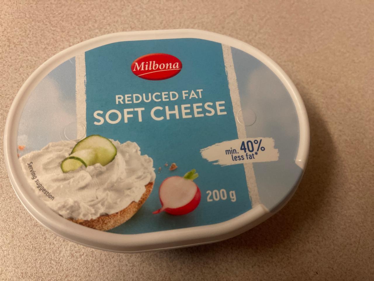 Fotografie - Reduced fat Soft Cheese 40% less fat Milbona
