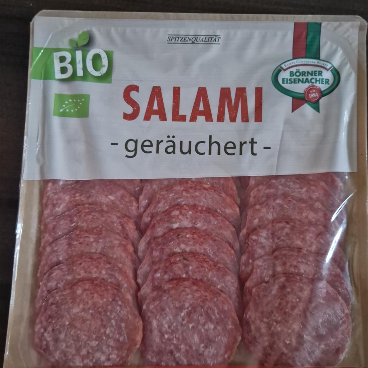 Fotografie - Bio Salami geräuchert Börner Eisenacher