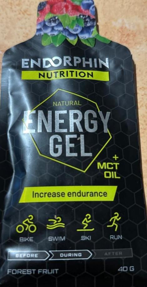 Fotografie - Natural Energy Gel Increade endurance Endorphin nutrition
