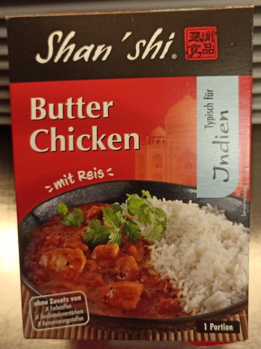 Fotografie - Butter Chicken mit Reis Shan'shi