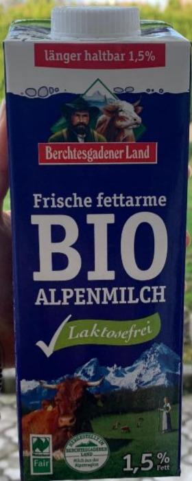 Fotografie - Bio čerstvé alpské mléko polotučné bez laktózy 1,5% Berchtesgadener Land