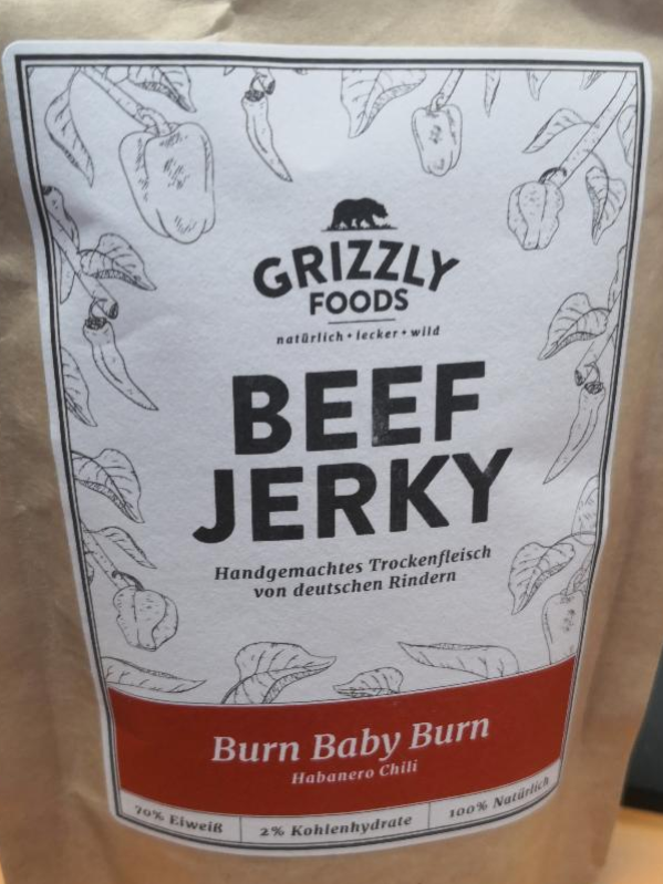 Fotografie - Beef Jerky - Burn Baby Burn Grizzly foods