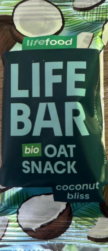 Fotografie - Life Bar Bio Oat Snack Coconut Bites Lifefood