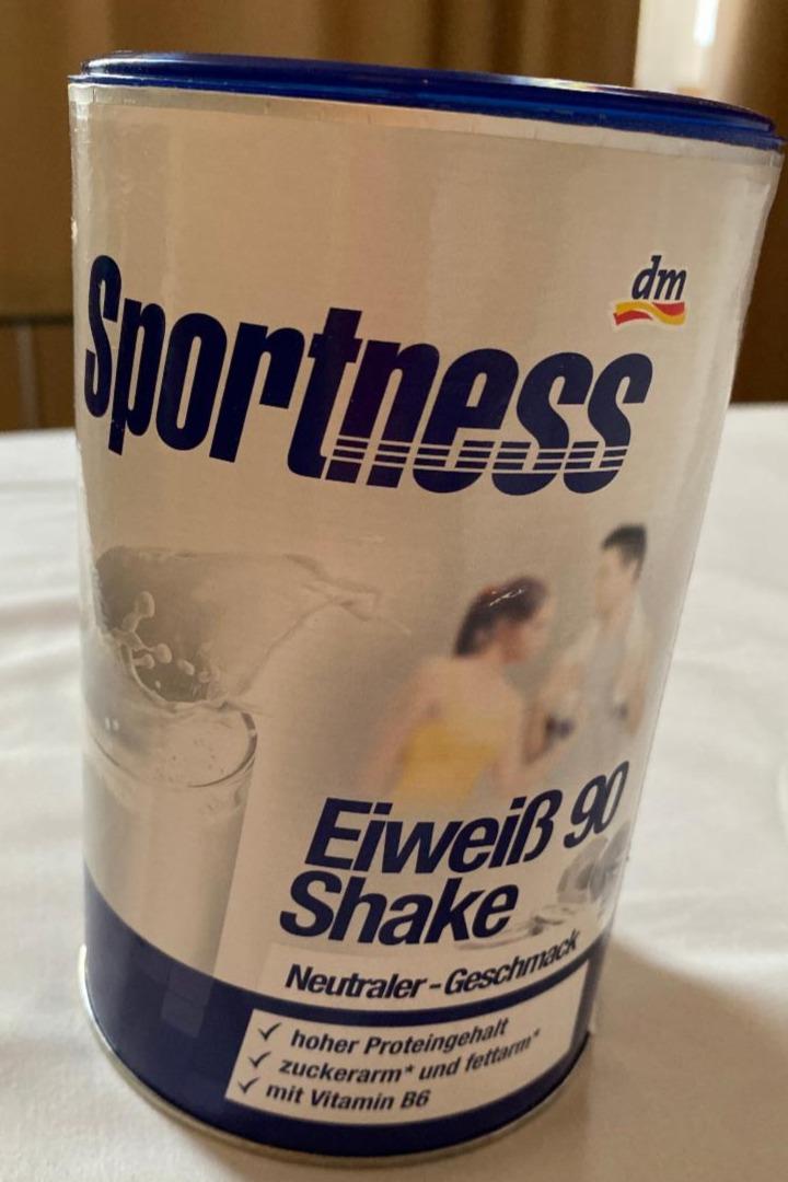 Fotografie - Eiweiß-Shake pulver 90 neutraler Geschmack Sportness