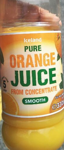 Fotografie - Pure orange juice from concentrate smooth Iceland