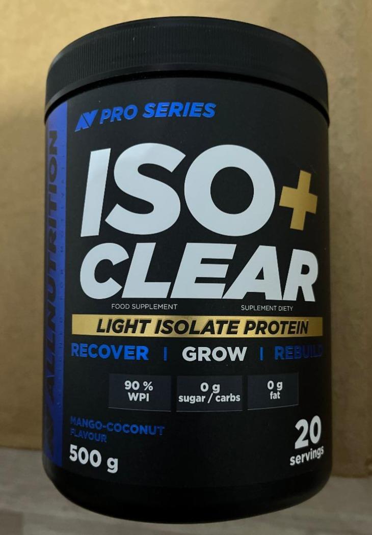 Fotografie - ISO+CLEAR Light Isolate Protein Mango-Coconut Allnutrition