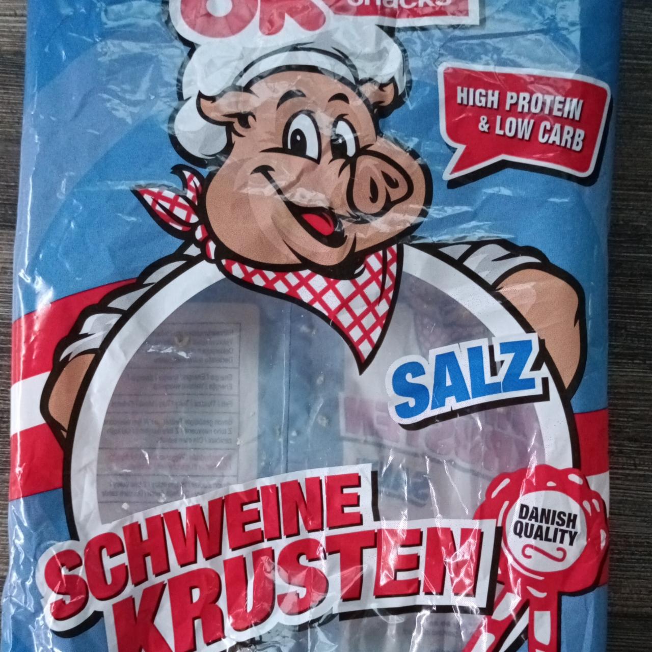 Fotografie - Schweine Krusten Salz OK Snacks