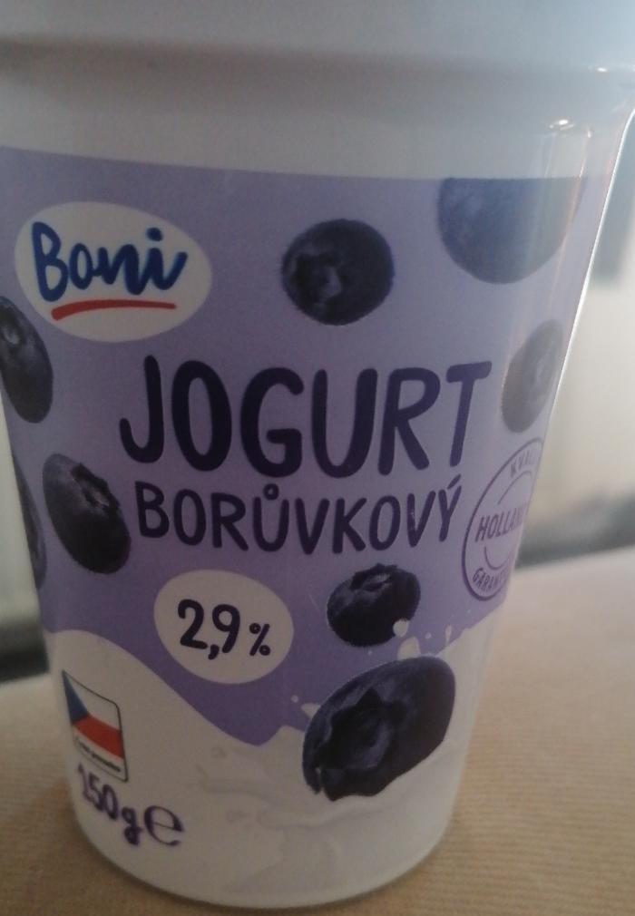 Fotografie - Borůvkový jogurt 2,9% tuku Boni