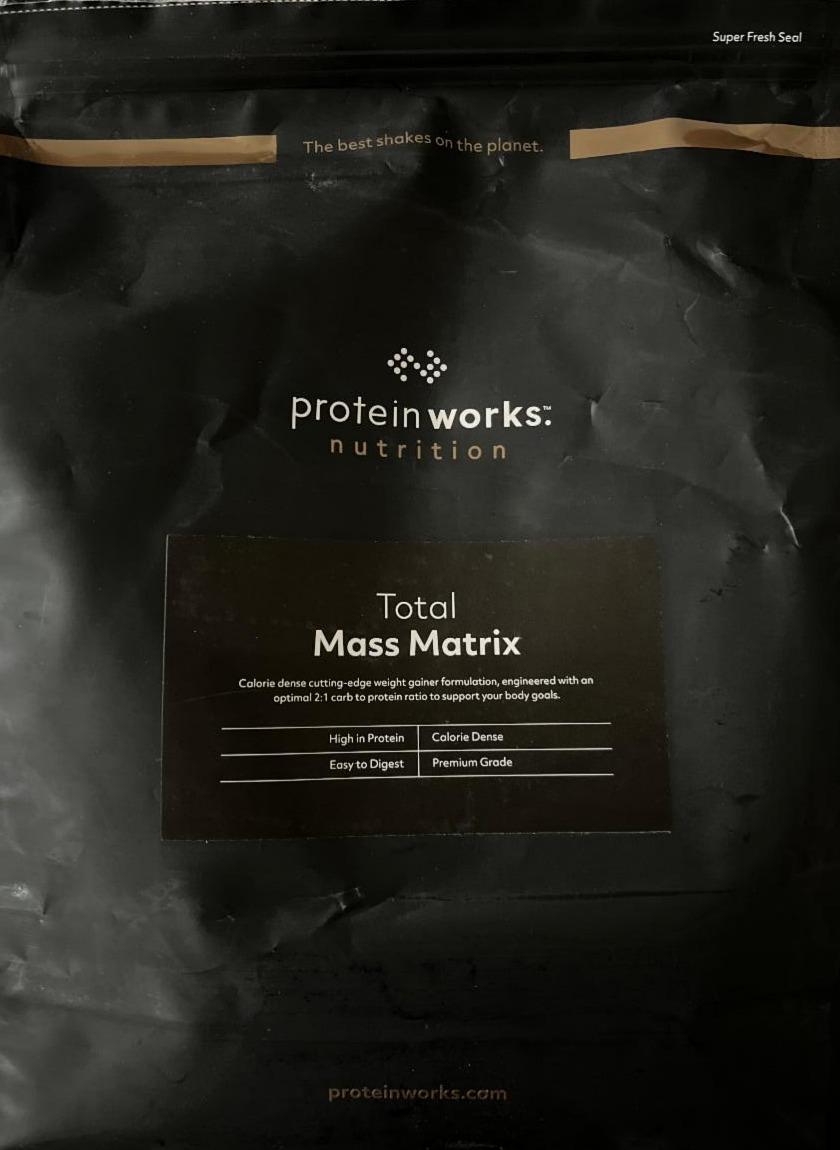 Fotografie - Total Mass Matrix Cookies ´n´ Cream Protein works nutrition
