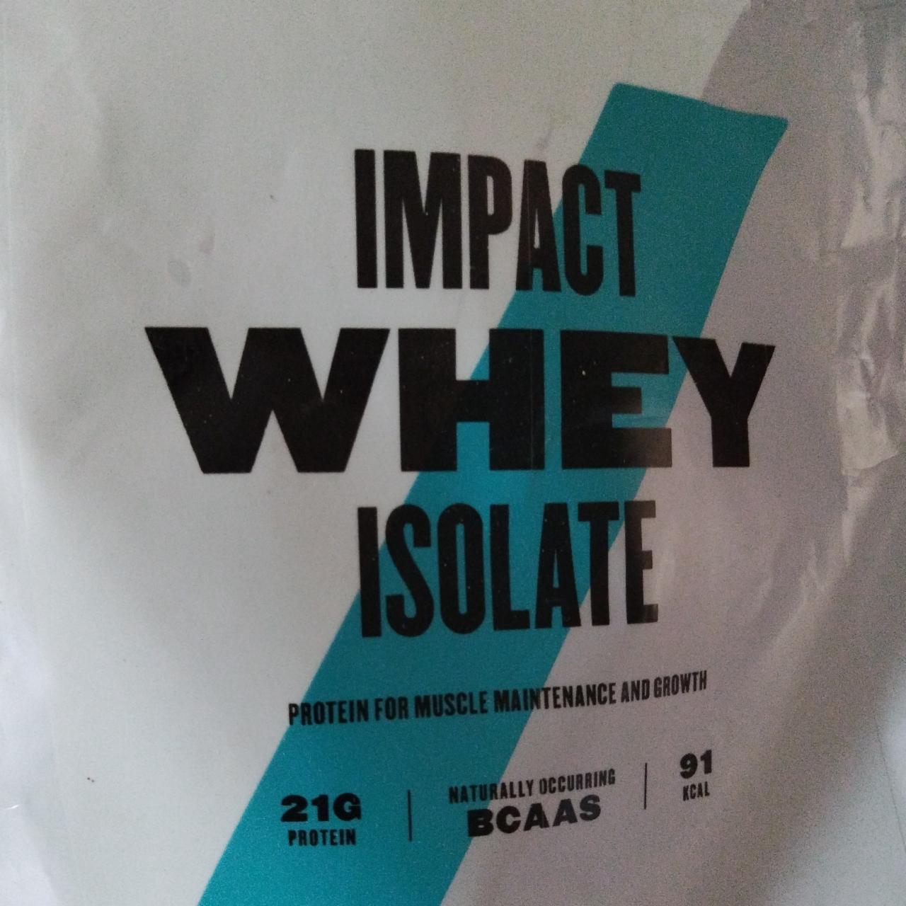 Fotografie - Impact Whey Isolate Čokoláda Myprotein