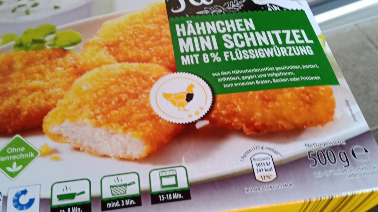 Fotografie - Hähnchen Mini Schnitzel mit 8% Flüssigwürzung