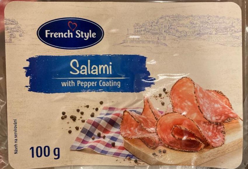 Fotografie - Salami with Pepper Coating French Style
