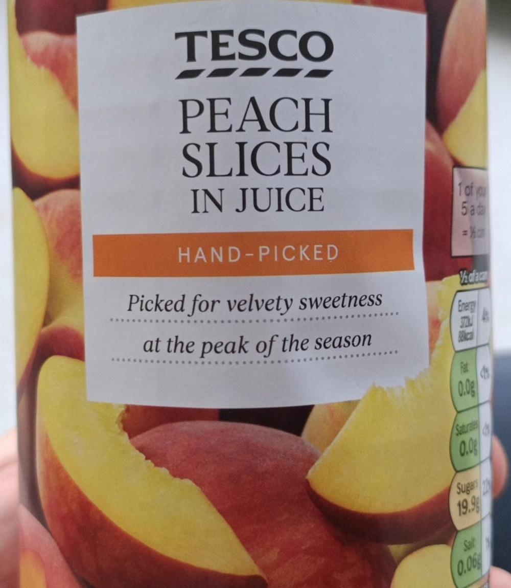 Fotografie - Peach Slices in Juice Tesco