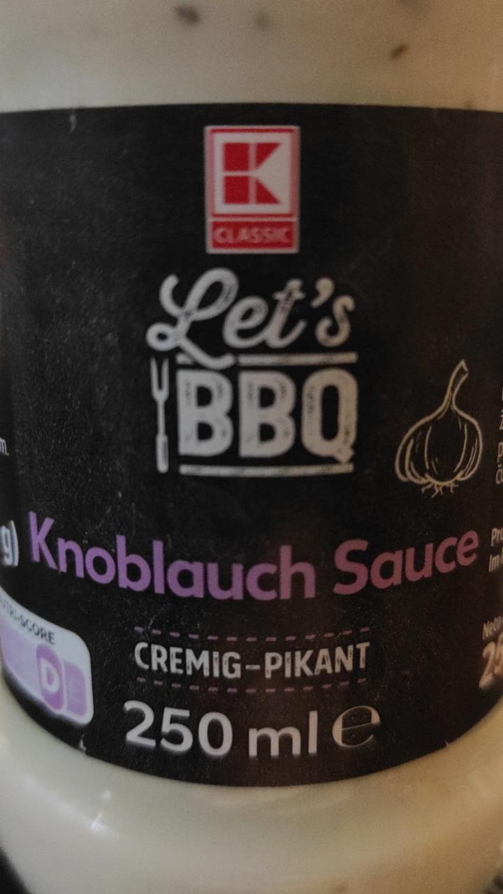 Fotografie - Let's BBQ Knoblauch Sauce K-Classic