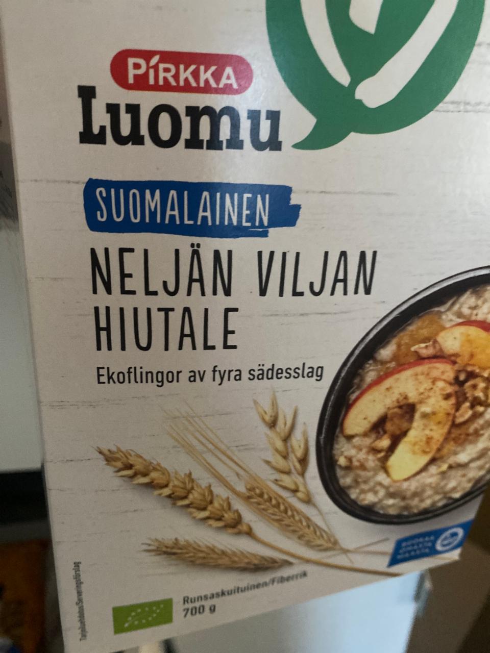 Fotografie - Luomu suomalainen neljän viljan hiutale Pirkka