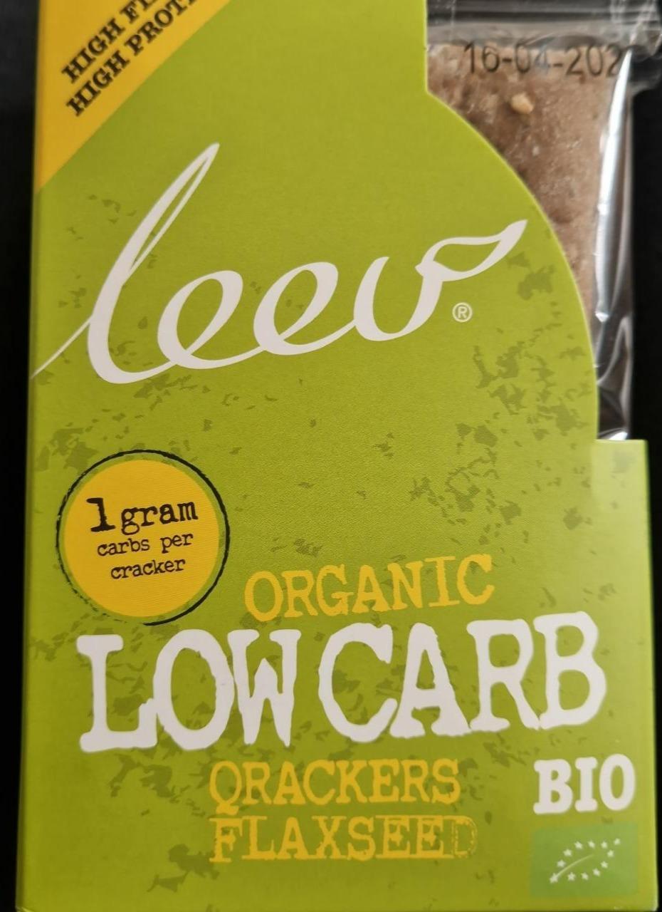 Fotografie - Organic low carb qrackers flaxseed leev