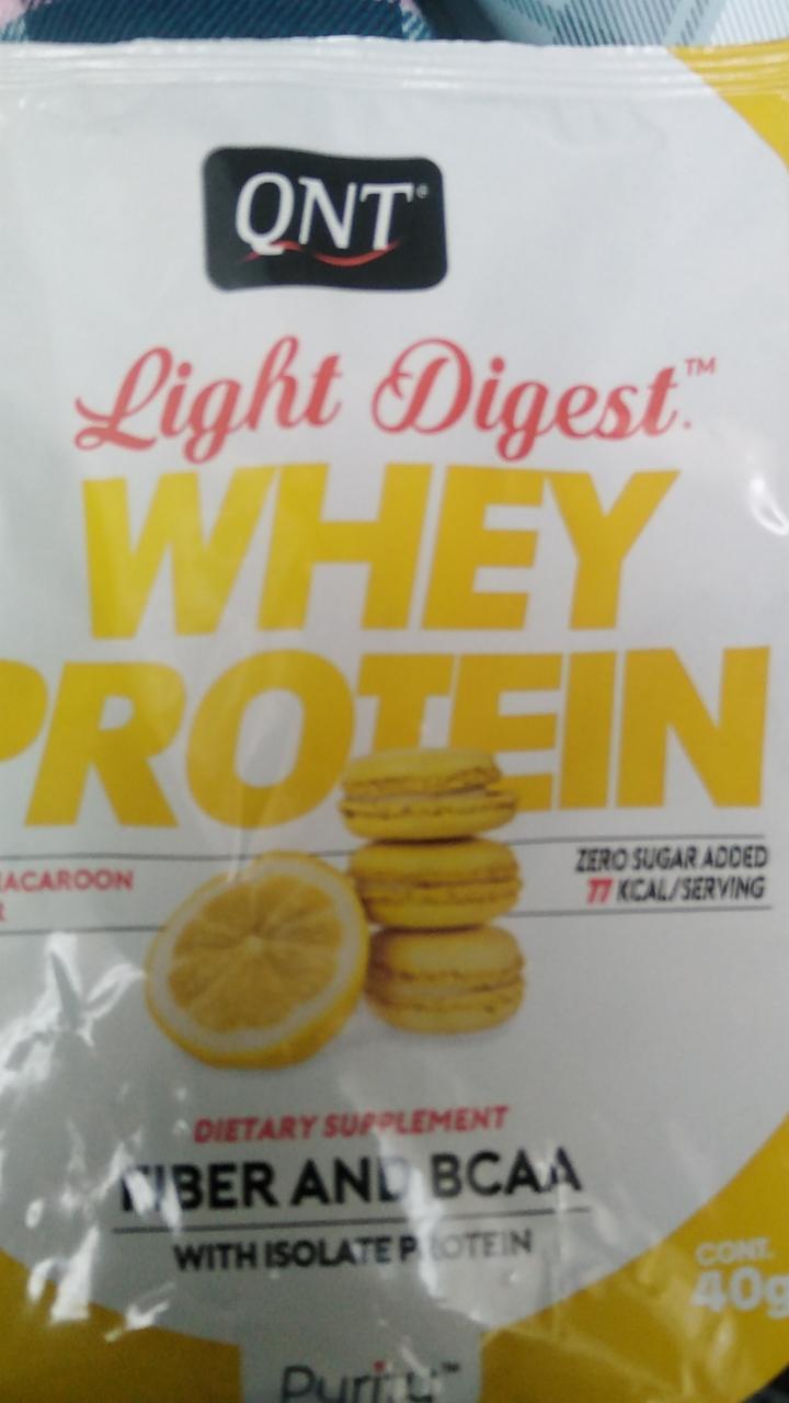 Fotografie - Whey Protein Light Digest Lemon macaroon QNT
