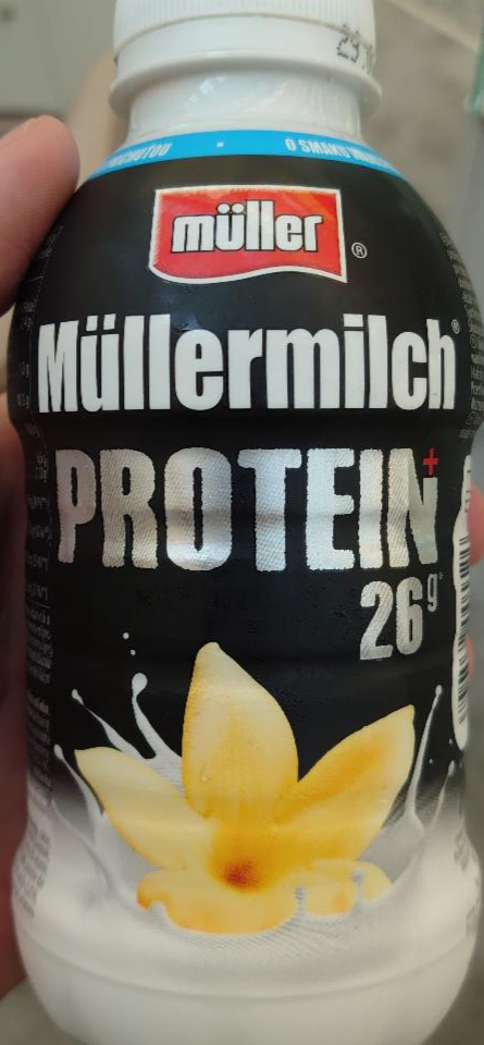 Fotografie - Müllermilch protein mléčný nápoj vanilka Müller