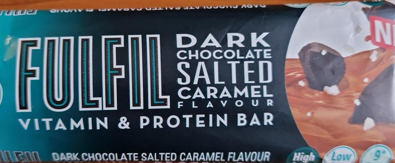 Fotografie - Dark Chocolate Salted Caramel flavour Vitamin & a Protein Bar Fulfil