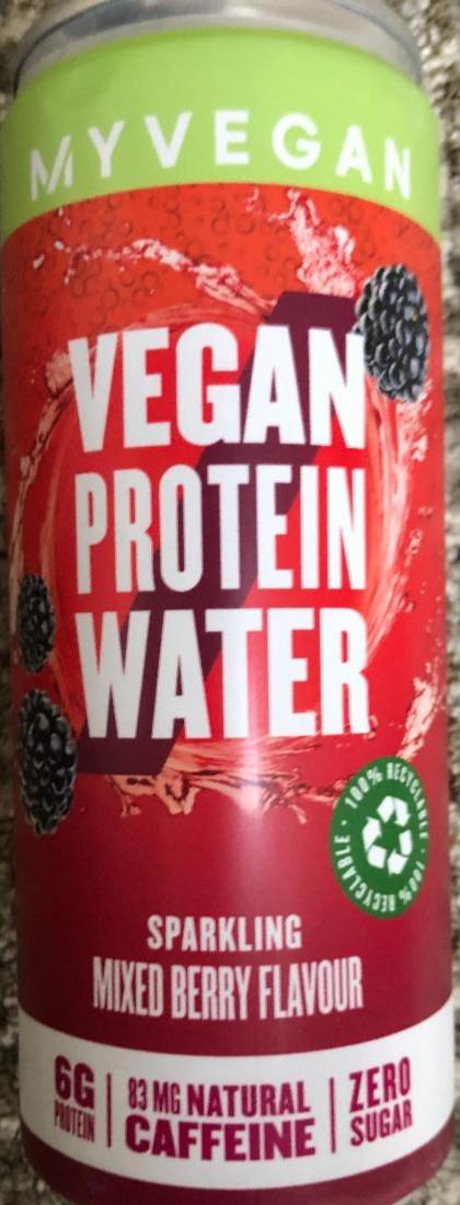 Fotografie - Vegan Protein Water Sparkling Mixed Berry Flavour MyVegan