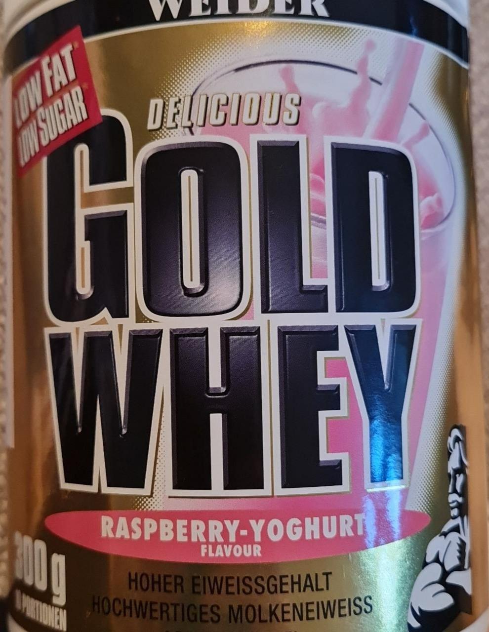 Fotografie - Delicious Gold Whey Raspberry Yoghurt Weider