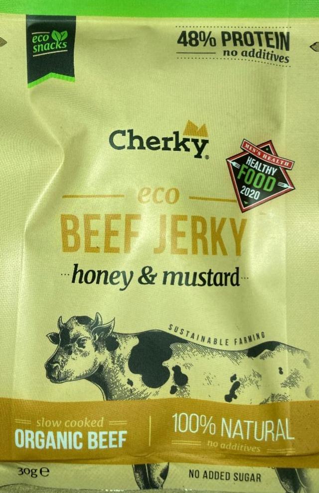 Fotografie - Eco Beef Jerky Honey & Mustard Cherky
