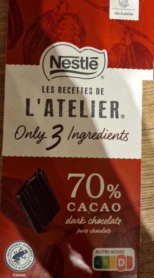 Fotografie - les recettes de l'atelier 70% cacao Nestlé