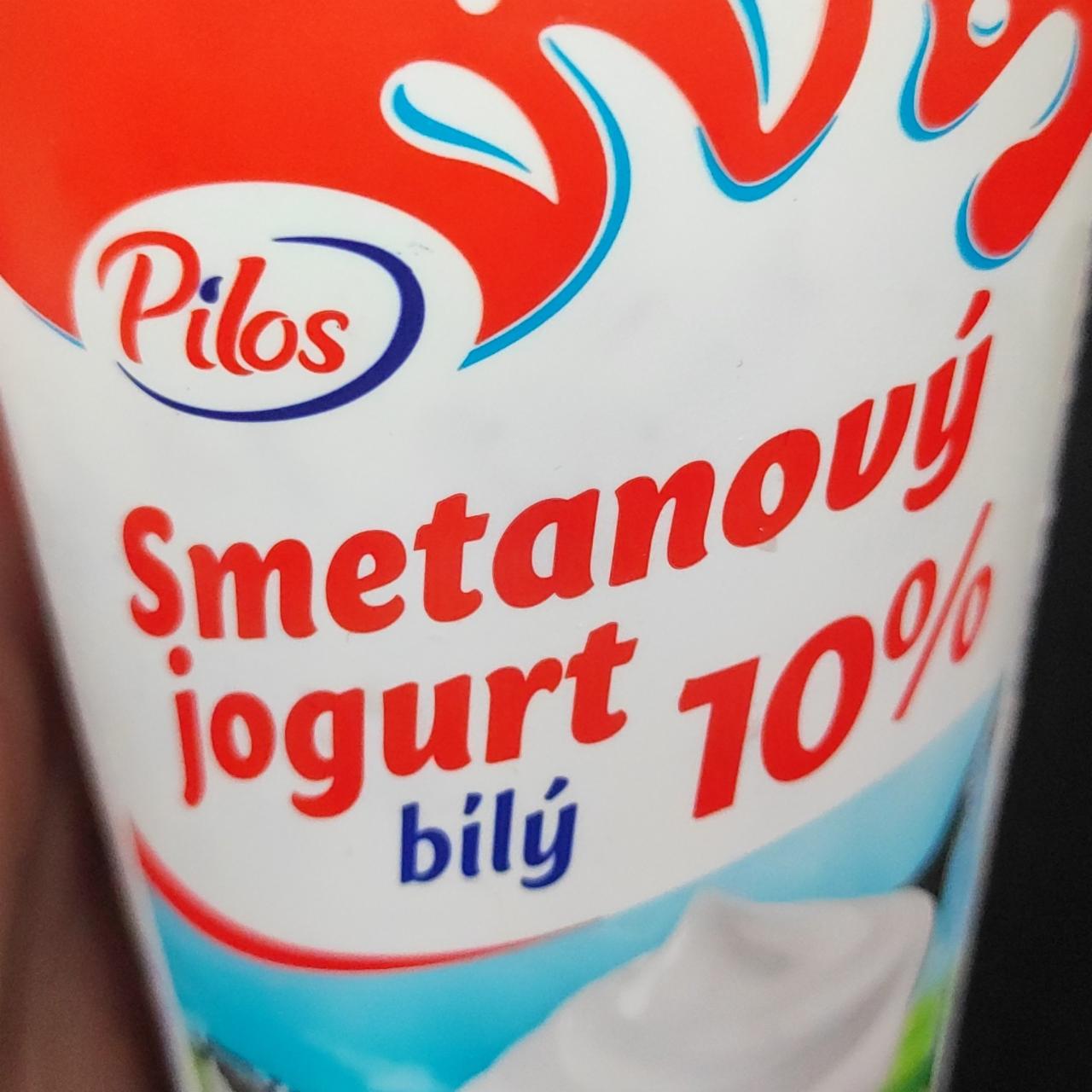 Fotografie - bílý jogurt smetanový 10% Pilos