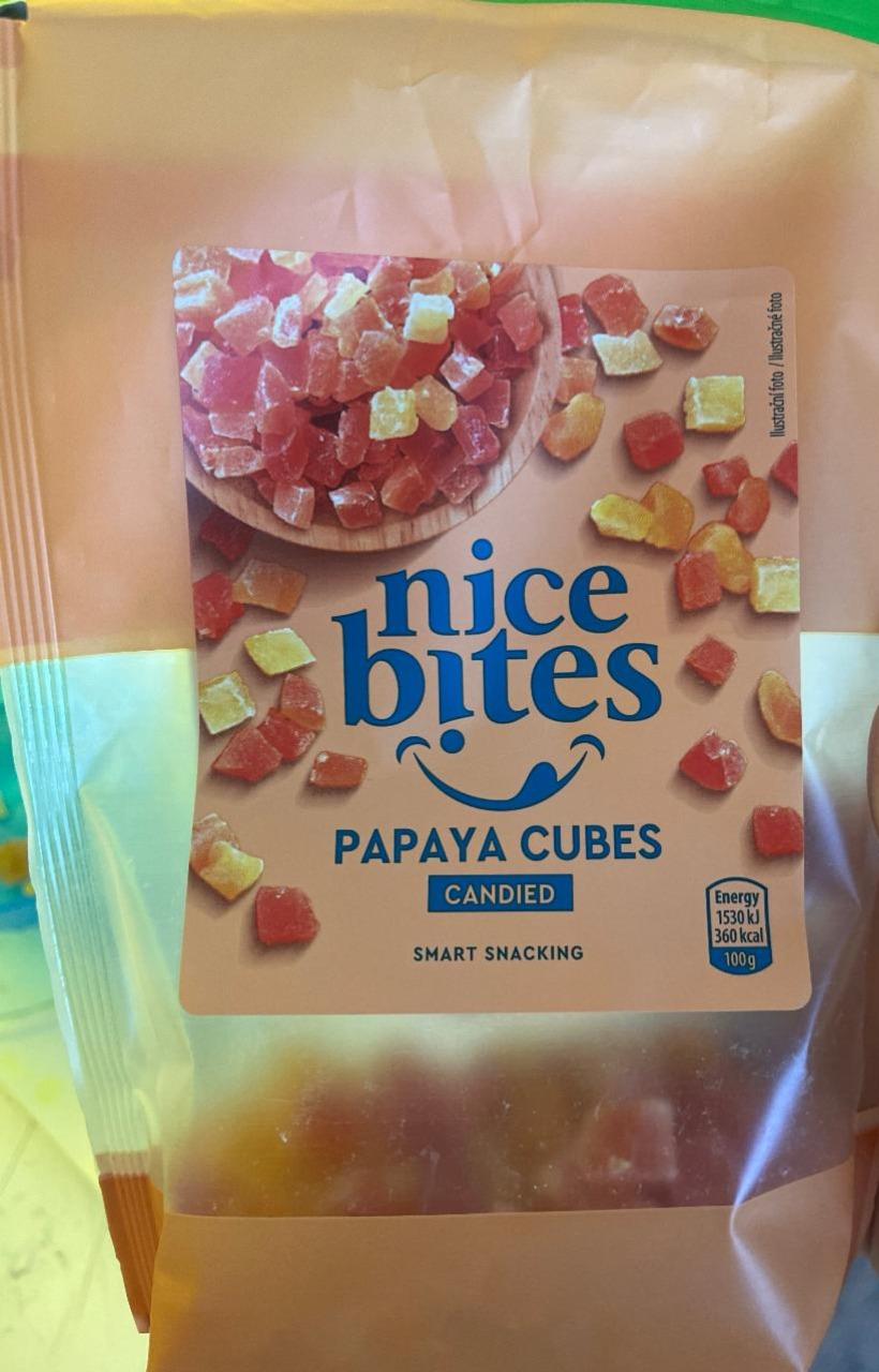 Fotografie - Papaya cubes candied Nice Bites