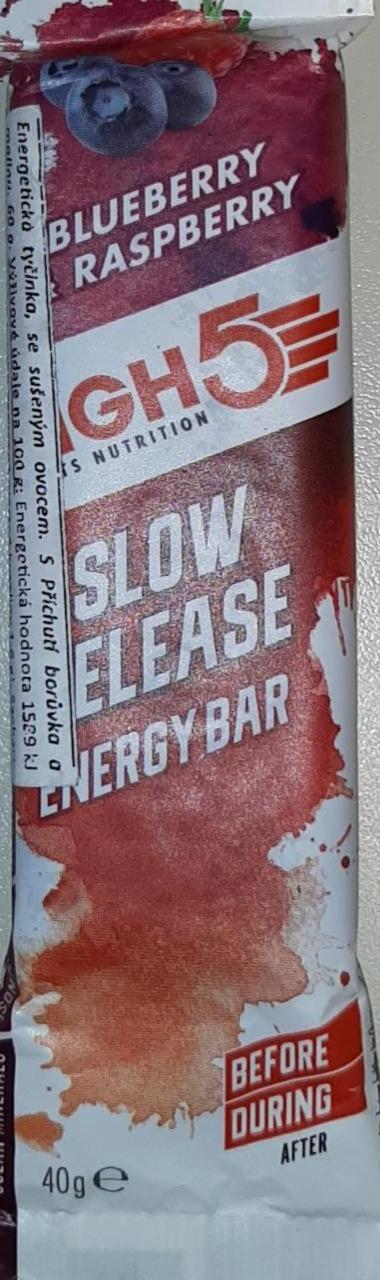 Fotografie - Slow Release Energy bar Blueberry & Raspberry High 5