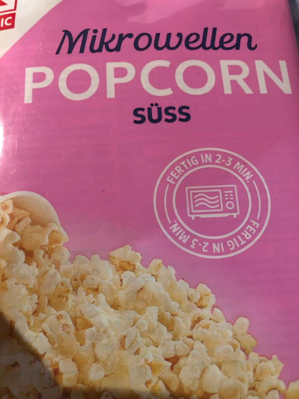 Fotografie - Mikrowellen popcorn süss Kaufland