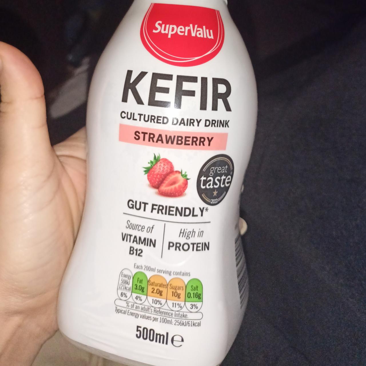 Fotografie - Kefir Cultured dairy drink Strawberry SuperValu