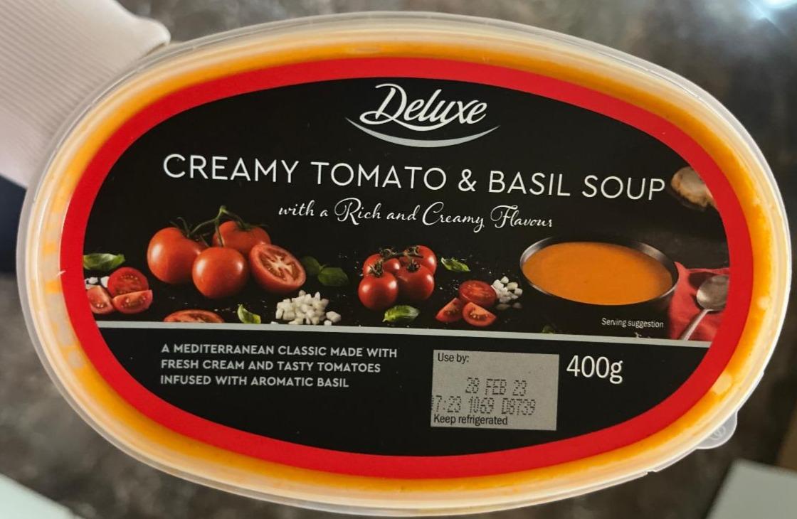 Fotografie - Creamy tomato & basil Soup Deluxe