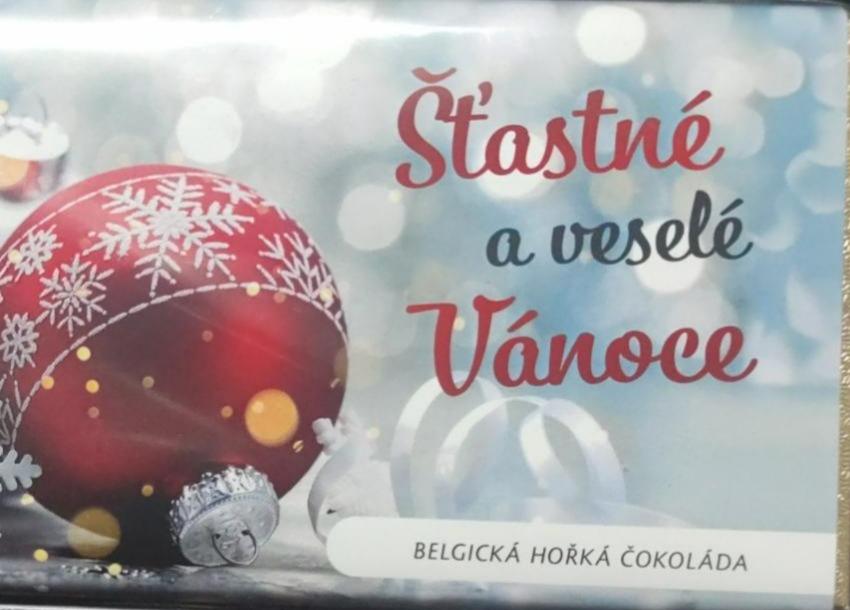 Fotografie - Belgická hořká čokoláda Šťastné a veselé Vánoce