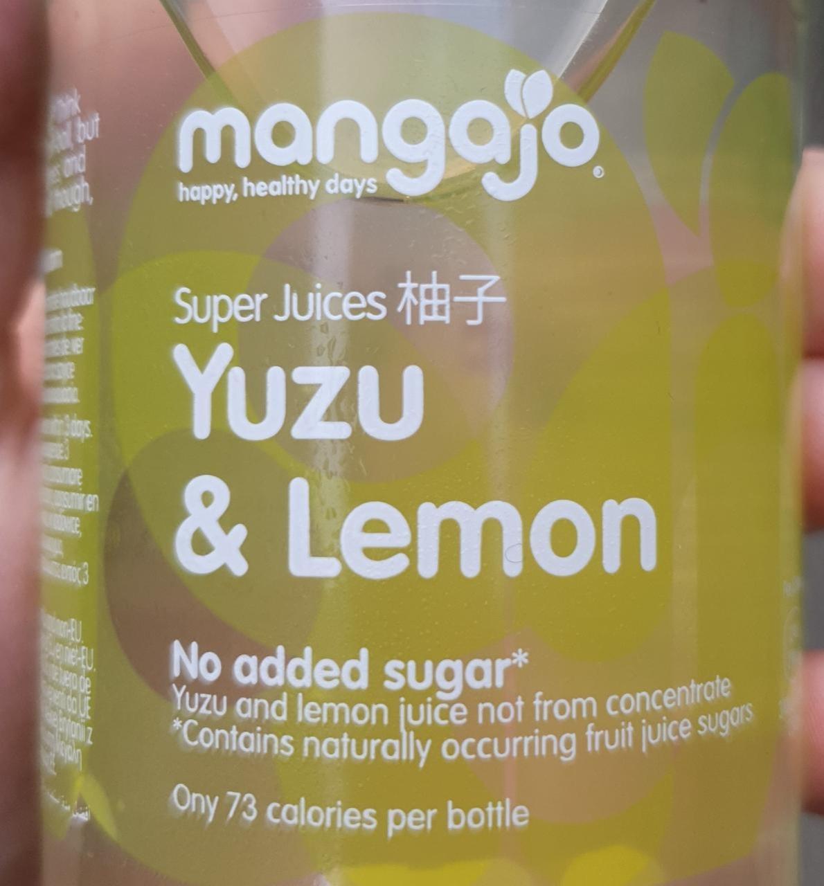 Fotografie - Super Juices Yuzu & Lemon No added sugar Mangajo