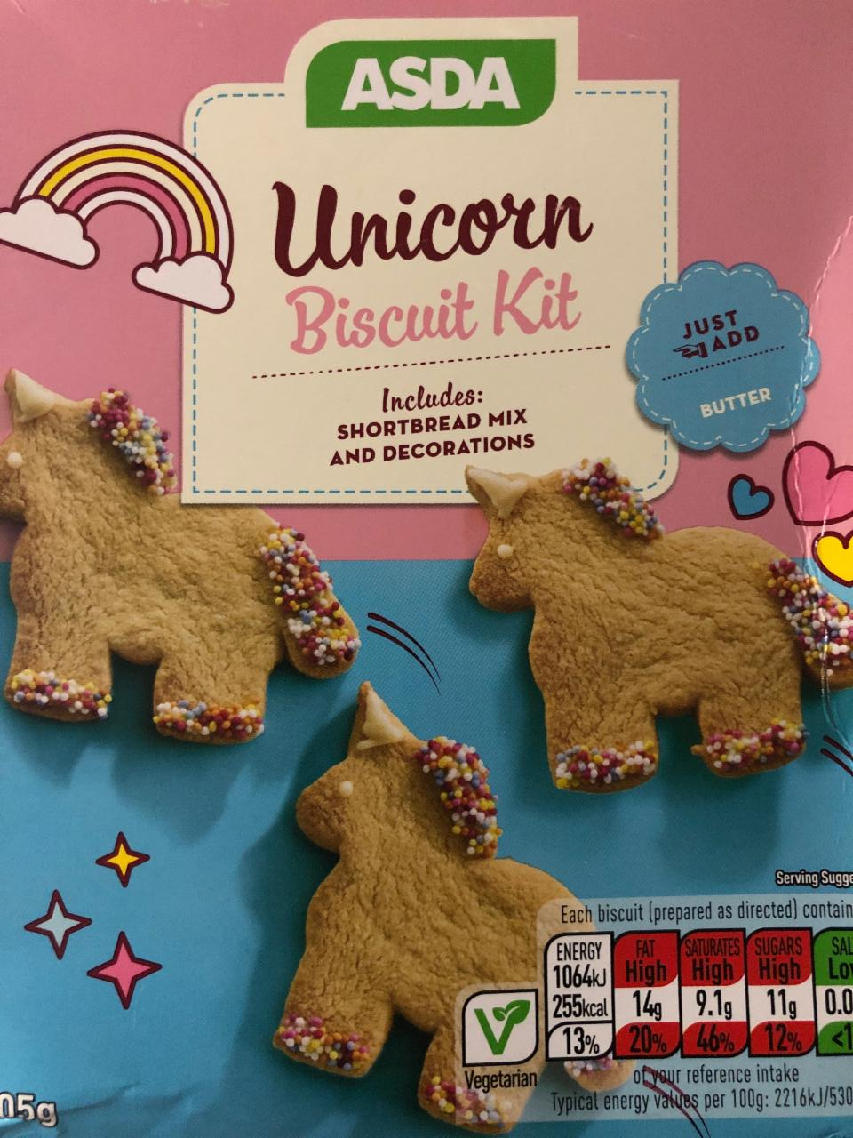Fotografie - Unicorn biscuit kit Asda