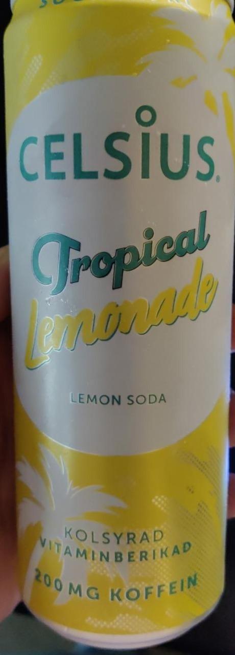 Fotografie - Tropical Lemonade Lemon Soda Celsius