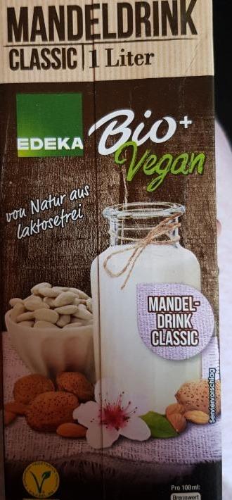 Fotografie - Bio Vegan Mandeldrink classic Edeka Bio +