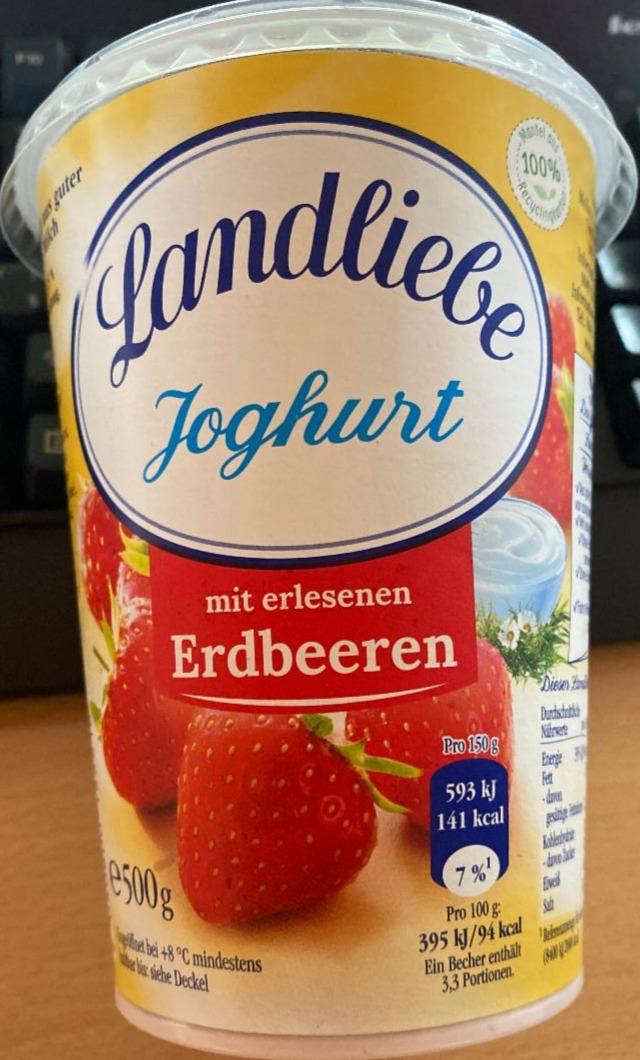 Fotografie - Joghurt mít erlesenen Erdbeeren Landliebe