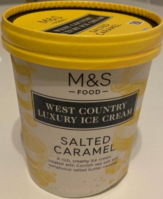 Fotografie - West Country Luxury Ice Cream Salted Caramel M&S Food